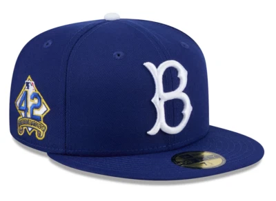 Men's New Era Royal Brooklyn Dodgers 2025 Jackie Robinson Day 59FIFTY Fitted Hat - Image 1 of 4