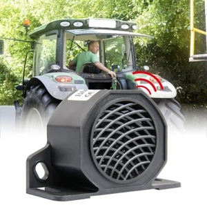 White Noise 110dB Backup Warning Alarm Beeper Reversing Horn Truck Heavy Vehicle - Picture 1 of 12