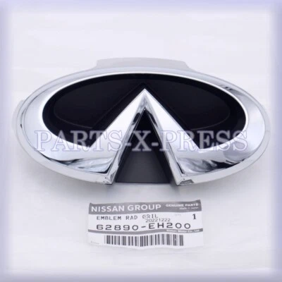 NEW GENUINE OEM NISSAN INFINITI M35 M45 FRONT RADIATOR GRILLE EMBLEM 62890-EH200 - Image 1 of 4