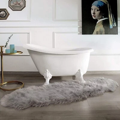 Alfombras peludas de sala modernas cuarto blancas living habitacion para silla Foto 1 de 4