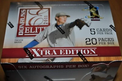 2011 DONRUSS ELITE EXTRA EDITION BASEBALL HOBBY BOX sealed CASE FRESH 6 autos - Image 1 of 4