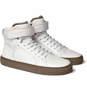 Yves Saint Laurent weiße Herren Leder High Top Turnschuhe Größe 41 - Bild 1 von 12