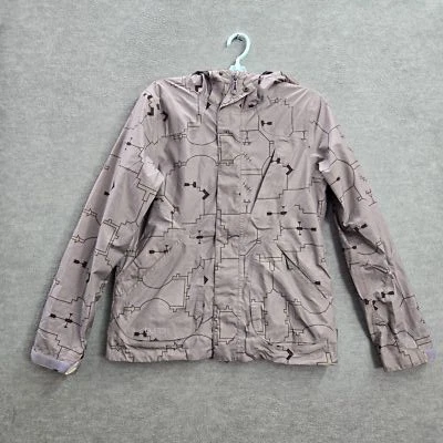 Burton Women Jacket S Purple Embroidery Ski Snowboard Goretex Magnetic Buttons - Image 1 of 4