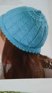 Patrón de tejido para gorro de dama en 100 gms de D.K. - Imagen 1 de 1