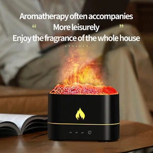 250ml USB Air Humidifier Essential Oil Aroma Diffuser 3D Flame Mist Home Decor - Picture 1 of 8