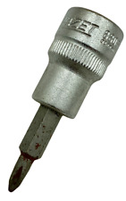 1 x HAZET Schraubendreher-Steckschlüsseleinsatz PH 1 Vierkant 10 mm (3/8 Zoll)