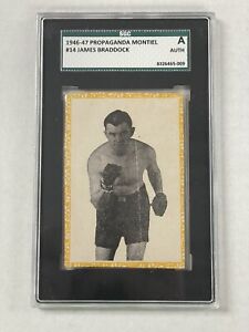 1946-47 Propagandas Montiel Boxing #14 James Braddock Card SGC Authentic