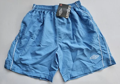Pantalones Cortos de Fútbol UMBRO Big Boy's YM Juvenil Medianos Azul Blanco Unisex Equipo Nuevos con Etiquetas Foto 1 de 2