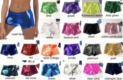 ¡POR DEBAJO AL POR MAYOR! Pantalones Cortos Entrenamiento Baile Gimnasia Cheer Holograma $20 PA (AXS) Foto 1 de 2