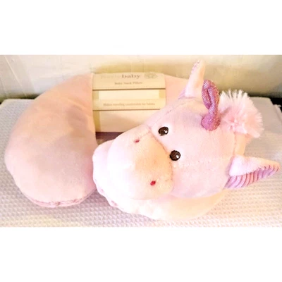 Kellybaby Baby Girl Baby Neck Pillow Travel Comfortable Pink Unicorn Brand New - Image 1 of 4