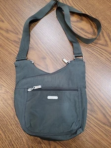 BAGGALLINI Criss Cross Bagg Umhängetasche Double Zip grau Handtasche - Bild 1 von 8