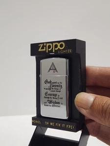 vintage zippo lighter 1980's . Chrome Removed From One Side - Picture 1 of 7