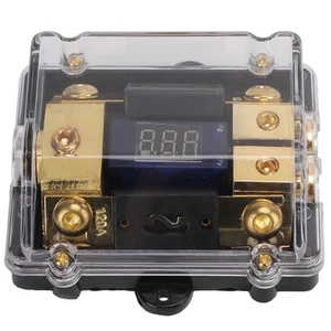 `1 In 2 Out Power Ground Distributor Splitter Copper Universal For Car Audio 0/2 - Picture 1 of 22