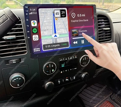 Rádio estéreo GPS WIFI 4+64G Chevrolet Silverado Carplay Android 15 2007-2013 - Imagem 1 de 4
