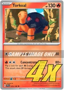 035/198 - 4x Torkoal - Scarlet Violet Base - Uncommon - Pokemon - Picture 1 of 1