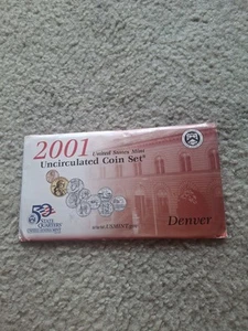 United States Mint 2001 D Denver Uncirculated Coin Set - Picture 1 of 3