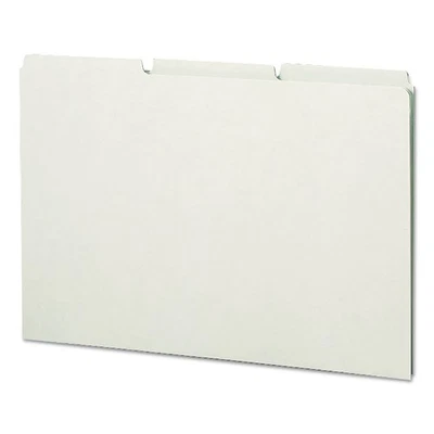 Smead® Recycled Tab File Guides, Blank, 1/3 Tab, Pressboard, Legal, 50/Box - Image 1 of 2