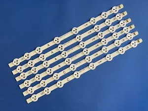 6 x LED Backlight Strips for Hitachi 42HXT12U, 42HXT42U VES420UNDL-N01 - Picture 1 of 6