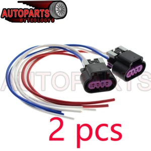 2 Headlight Connector Pigtail for 2006-2014 Dodge Challenger / Charger Xenon HID - Picture 1 of 8