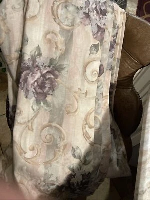 Par de paneles de cortina Croscill Chambord Cassis púrpura amatista rosa - 2 paneles Foto 1 de 4