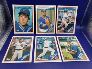 1988 Topps Tiffany Baseball Chicago Cubs ~6~ Cards Mint Condition - Picture 1 of 8
