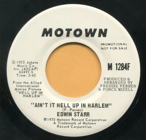 EDWIN STARR (Ain't It Hell Up In Harlem / Don't )  R&B - SOUL  45 RPM  RECORD - Picture 1 of 2