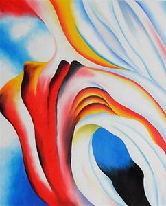 Print or Canvas - Music Pink and Blue by Georgia O'Keeffe - Picture 1 of 1