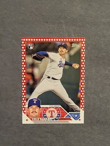 2023 Topps Update Cole Ragans Independence Day Parallel /76 US156 Rangers RC