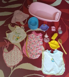 Zapf Creation Baby Annabell Paket Schlafsack Flasche Töpfchen Puppen Badewanne - Bild 1 von 8