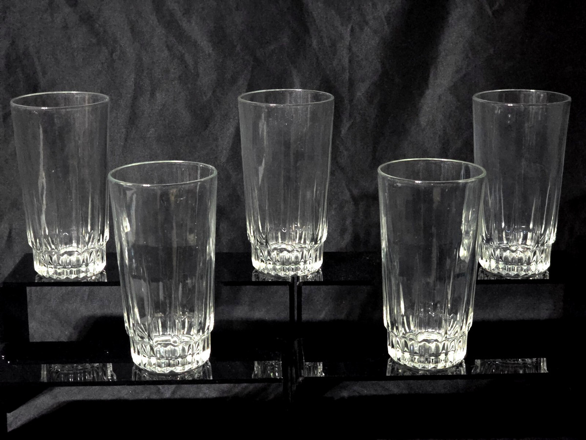 Juego De 6 Vasos Altos De Cristal Ritzendhoff & Breker - 420 Ml, Facetados Y Elegantes