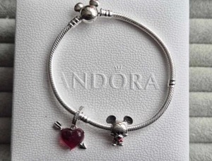 Disney Mickey Mouse Verschluss Moments Schlangenkette Armband. gr 18 cm - Bild 1 von 6