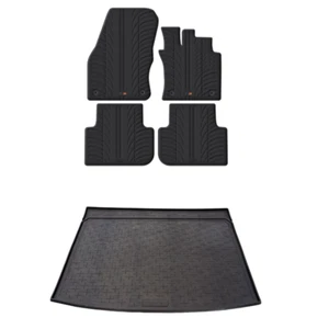 Travall Rubber Car Floor Mats (4) & Boot Liner Bundle for VW Tiguan (2016-2024) - Picture 1 of 9