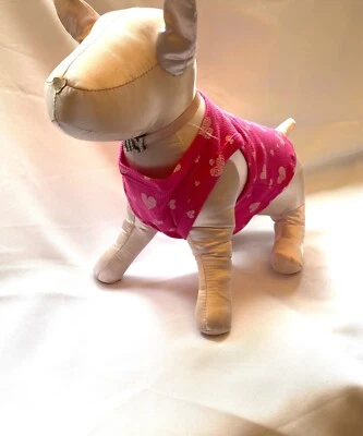 LITTLE LILY dog clothes Hearts Hot and Light Pink Tank Top - Image 1 of 4