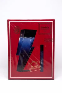 Men's Carolina Herrera Gift Set - Bad Boy Cobalt EDP 100 ml + Mega Spray 10ml - Picture 1 of 4