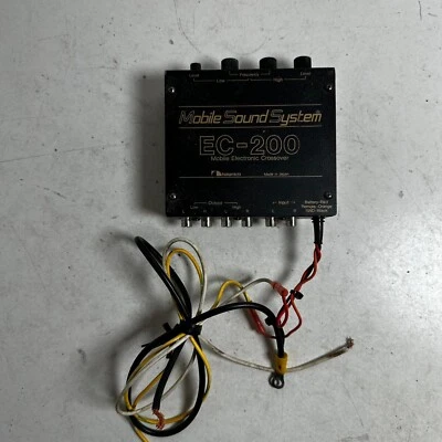 Procesadores de señal de audio para automóvil cruzados electrónicos móviles negros Nakamichi EC-200 Foto 1 de 4