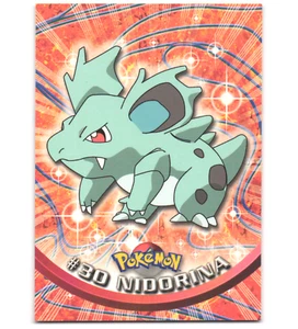 Pokemon 1999 fast neuwertig neuwertig Neuwertig Topps Serie 1 1. Druck blaues Logo Nidorina 30 - Bild 1 von 2