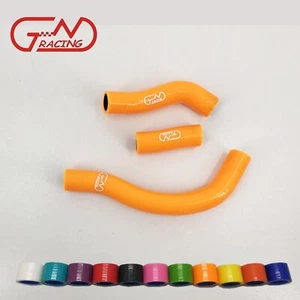 Fit 2007-2010 KTM 450 SXF / 450 XC-F/ 450 SMR Silicone Radiator Hoses Kit Orange - Picture 1 of 10