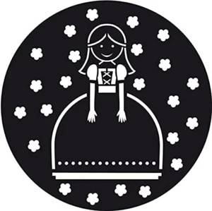 Zeichenschablone für Kuchen Rund Prinzessin - Picture 1 of 2