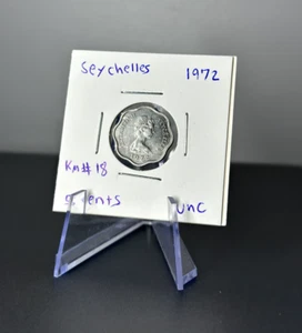 1972 Seychelles 5 Cents UNC Uncirculated Coin - FAO Grow More Food - Picture 1 of 2