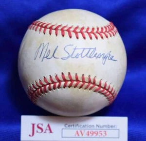 Mel Stottlemyre JSA Cert Autograph OAL American League Signed Baseball - Picture 1 of 2