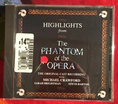The Phantom of the Opera Highlights - Original Cast Recording 1987 SEALED - Image 1 of 4