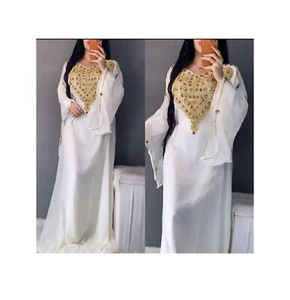 SALE New Moroccan Dubai Kaftans Farasha Abaya Dress Very Fancy Long Gown MS 445 - Picture 1 of 4