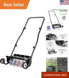 Lightweight Push Spike Aerator with Weight Tray for Deep Soil Penetration - Picture 1 of 11