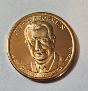 2015 D Lyndon B Johnson Presidential Dollar. Uncirculated From US Mint roll. - Picture 1 of 3