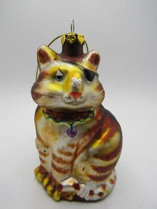 Gary Patterson Cat ornament King of the block hand blown glass - Picture 1 of 11