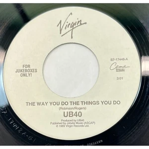 UB40 The Way You Do the Things You Do / Here I Am 45 Reggae 1989 Virgin 17448 - Picture 1 of 6