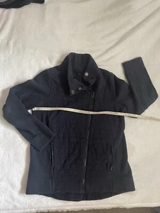 Lululemon Women's Fleece Be True Crew Jacket Size 8 Navy Blue - Picture 1 of 4