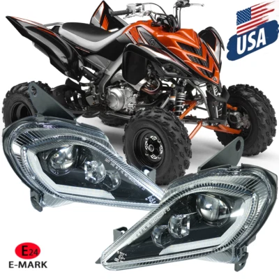 Conjunto de intermitente faros LED DRL para YAMAHA YFZ 450 RAPTOR 700 700R/350 Foto 1 de 4