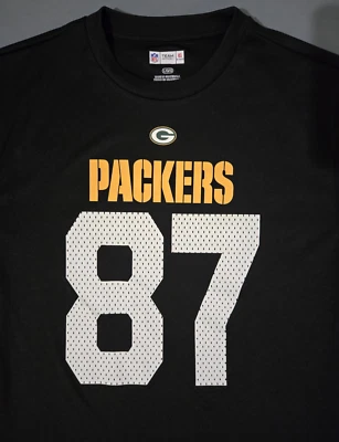 Jordy Nelson Camisa Jersey Hombre Grande Negro Verde Dorado #87 Green Bay Packers Foto 1 de 4