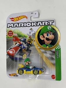 Hot Wheels Mario kart - Luigi Mach 8 - Hot Wheels Die Cast (BRAND NEW) - Picture 1 of 1